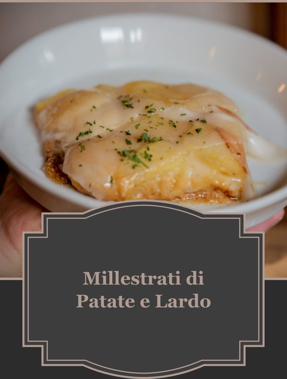 millestrati di patate e lardo